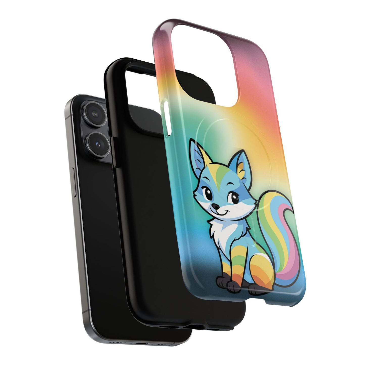 "queer as a fox" – queer pride fox magsafe® iphone case