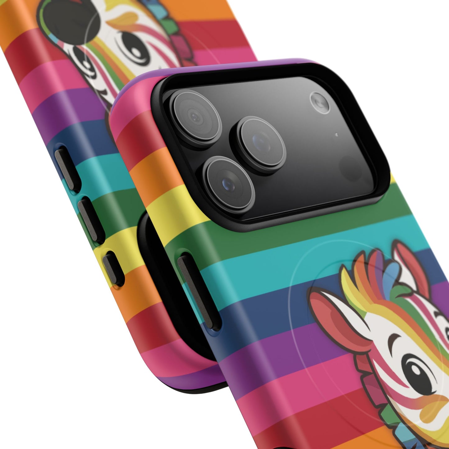 "zee the o.g." – original rainbow pride zebra magsafe® iphone tough case