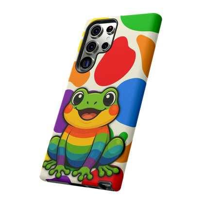 "Rainbow Ribbit" - LGBTQIA+ Pride Frog Android Tough Phone Case