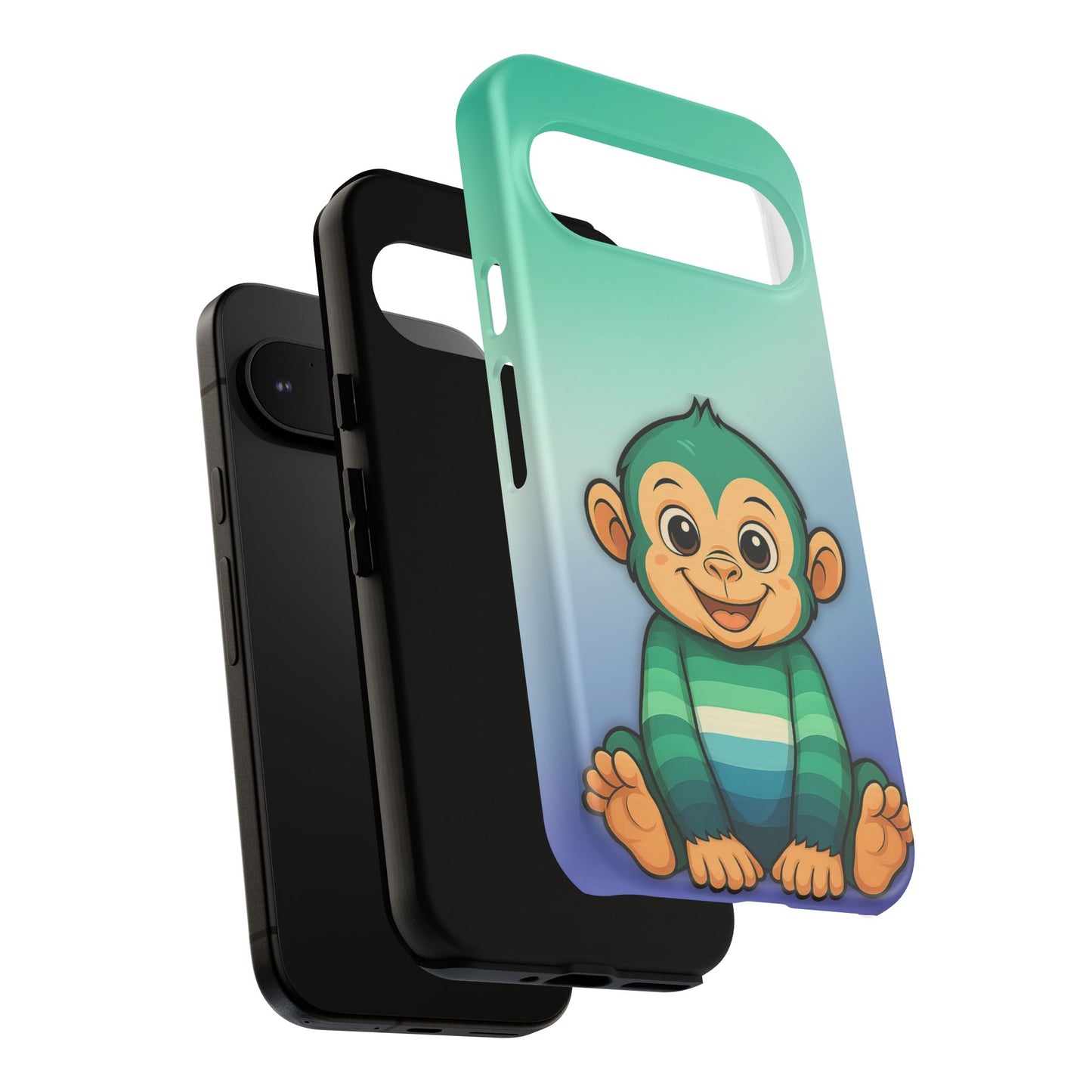 "monkey love" – gay [mlm] pride android tough phone case