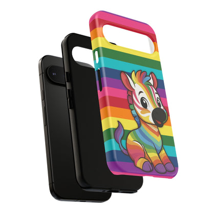 "Zee the O.G." – Original Rainbow Pride Zebra Android Tough Phone Case