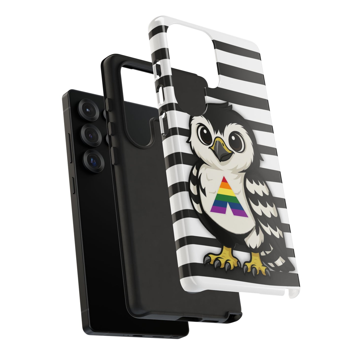 "fly with pride" – lgbtqia+ ally pride hawk android tough phone case