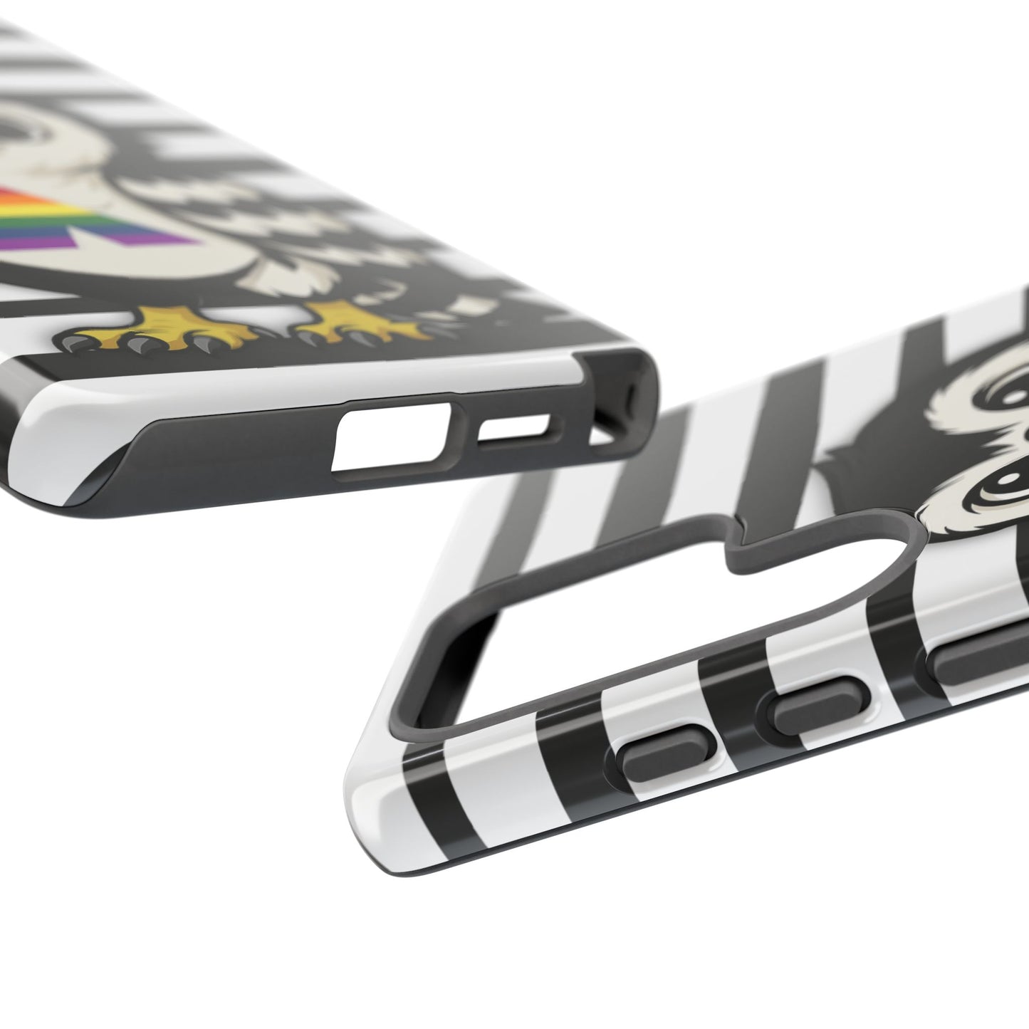 "fly with pride" – lgbtqia+ ally pride hawk android tough phone case