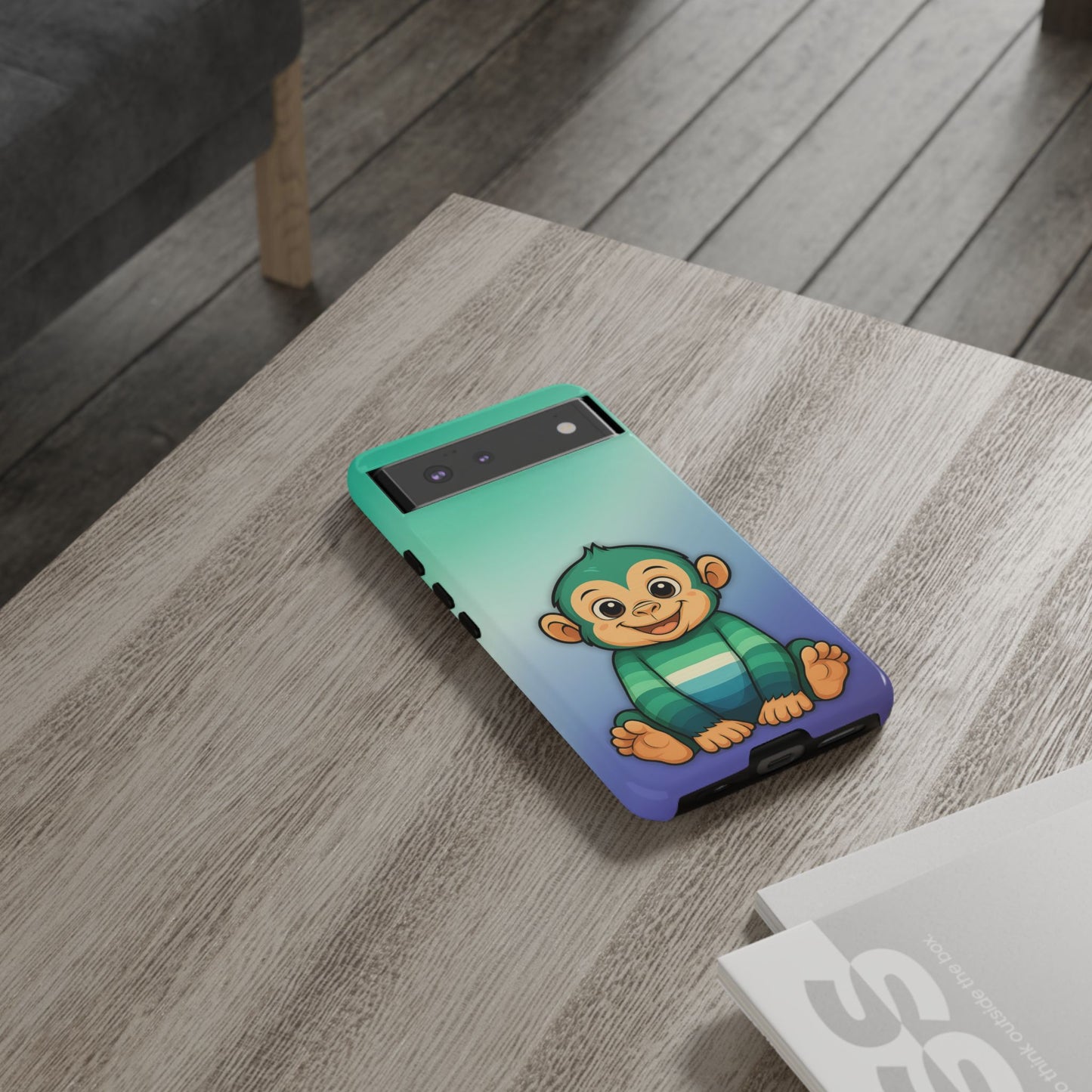 "monkey love" – gay [mlm] pride android tough phone case