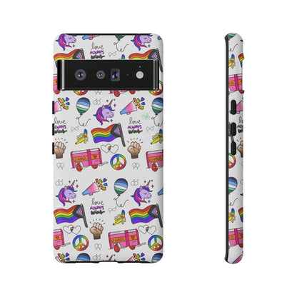 "Identity Mix" LGBTQIA+ Collage Android Tough Phone Case