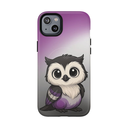 "Ace-Wise" – Asexual Pride Owl MagSafe® iPhone Tough Case