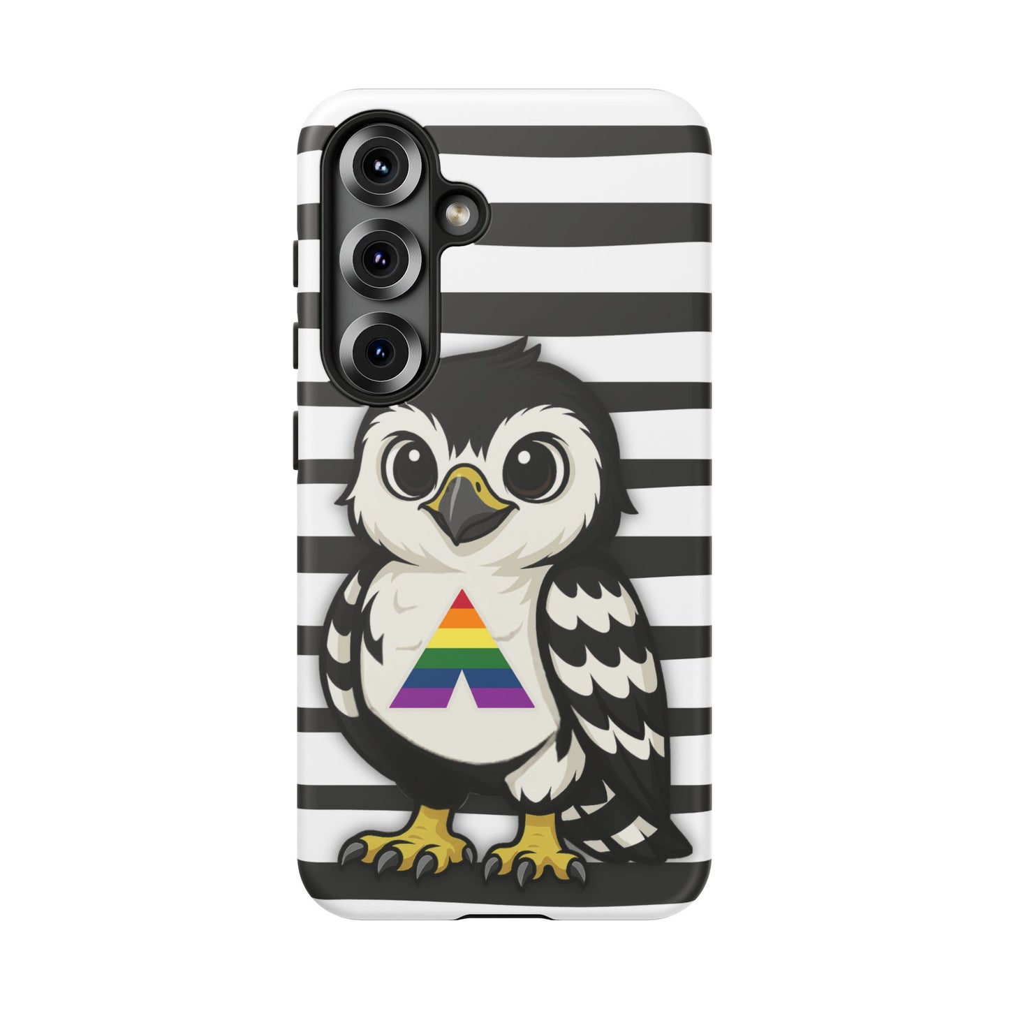 "fly with pride" – lgbtqia+ ally pride hawk android tough phone case