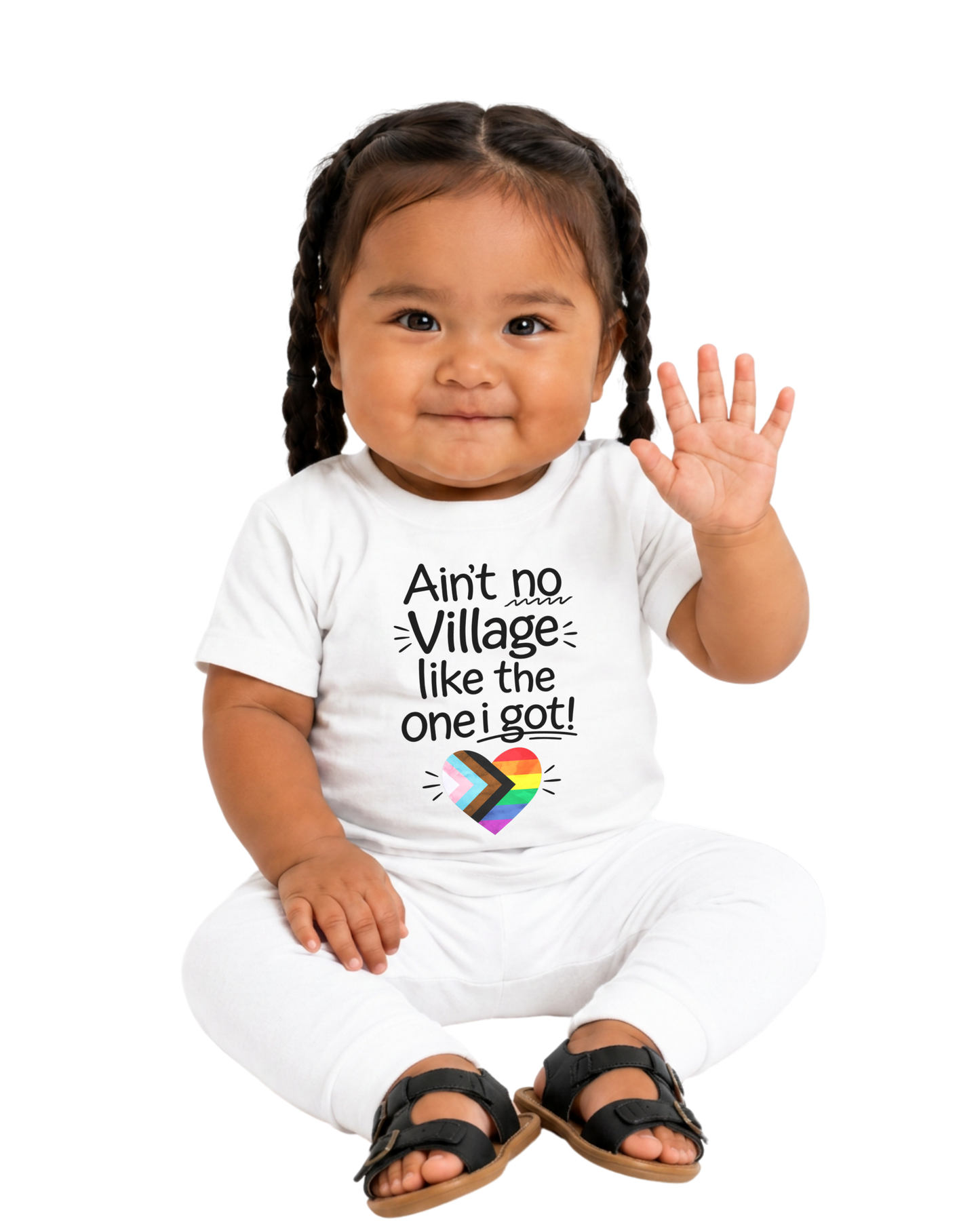 “ain’t no village like the one i got” baby jersey t-shirt