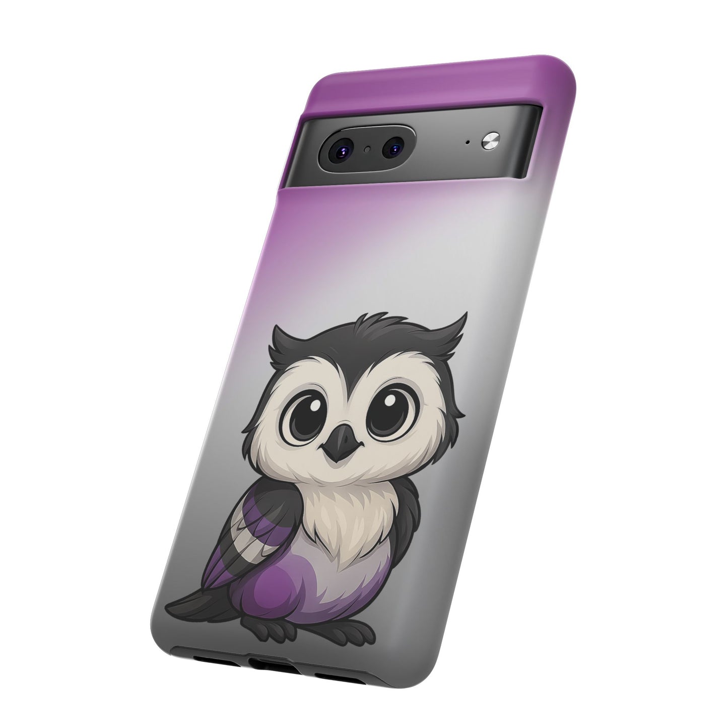 "ace-wise" – asexual pride owl android tough phone case