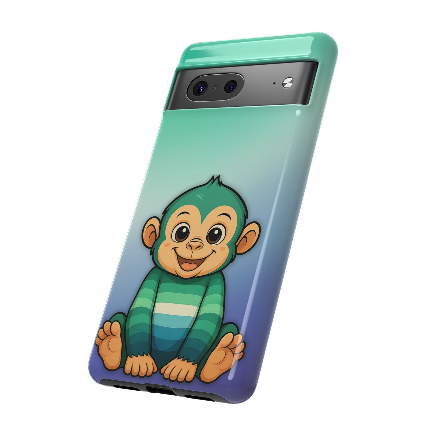 "monkey love" – gay [mlm] pride android tough phone case