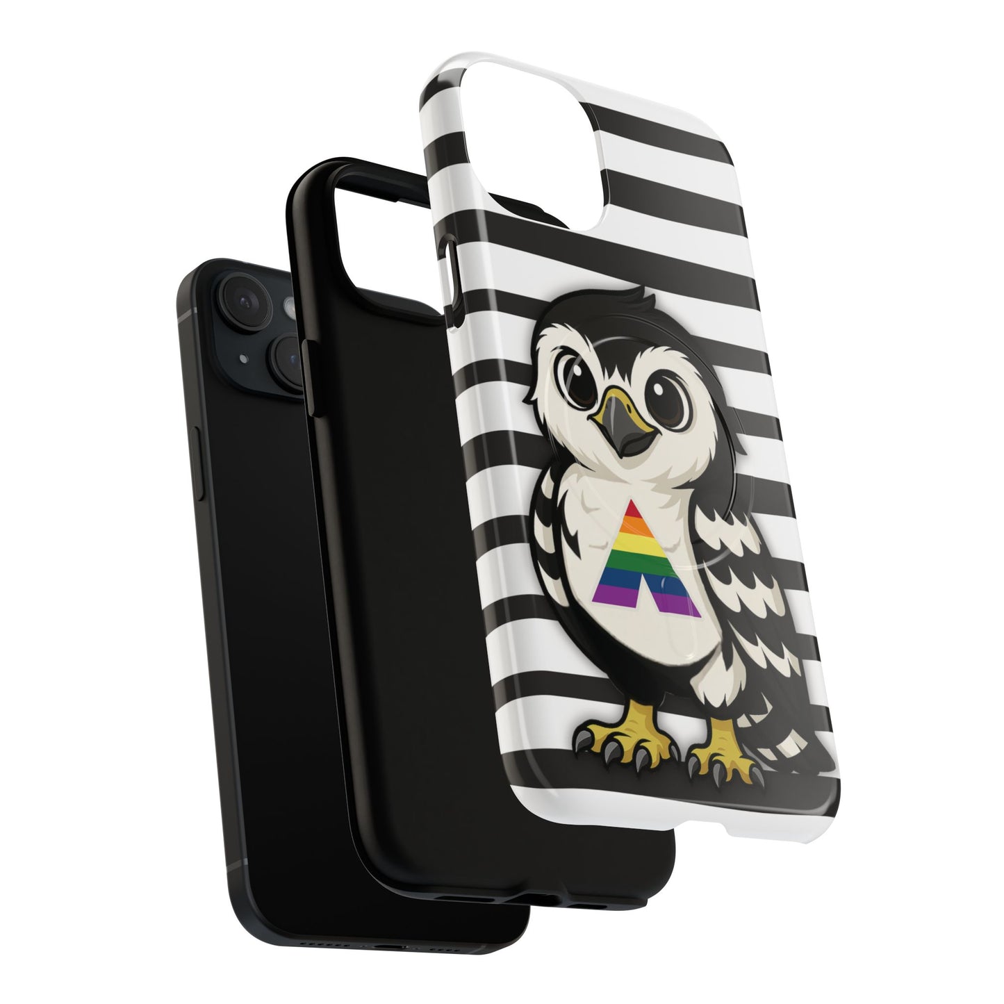 "fly with pride" – lgbtqia+ ally pride hawk magsafe® iphone tough case