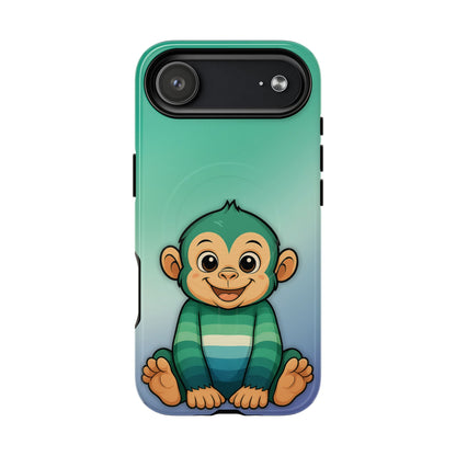 "Monkey Love" – Gay [MLM] Pride Monkey MagSafe® iPhone Tough Case