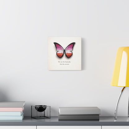 Lesbian Pride Butterfly | Metamorphosis Series Canvas Wall Art