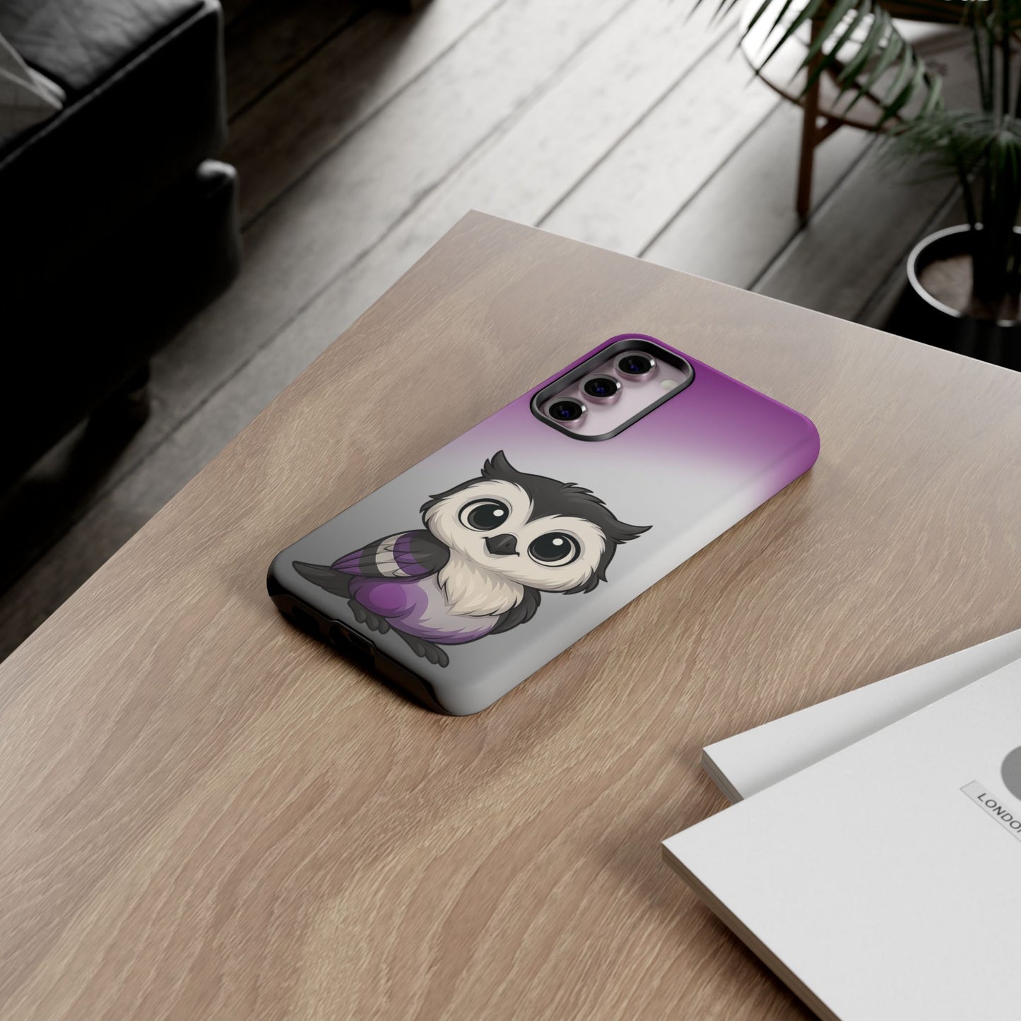 "ace-wise" – asexual pride owl android tough phone case