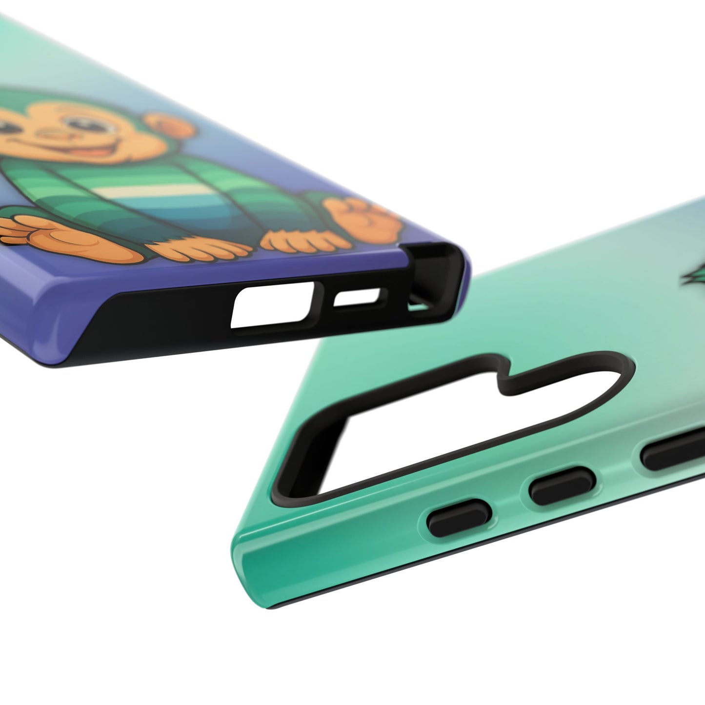 "monkey love" – gay [mlm] pride android tough phone case