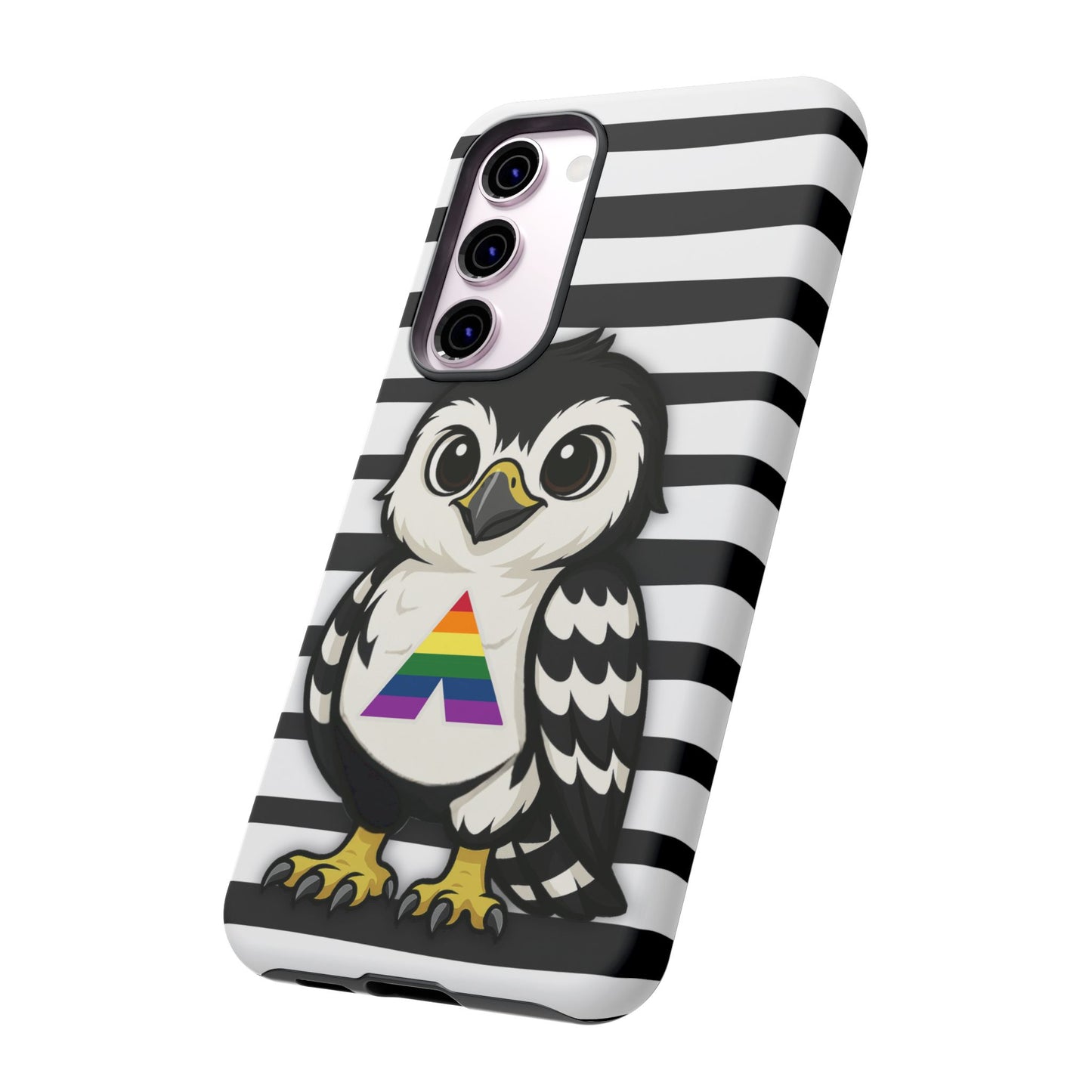 "fly with pride" – lgbtqia+ ally pride hawk android tough phone case