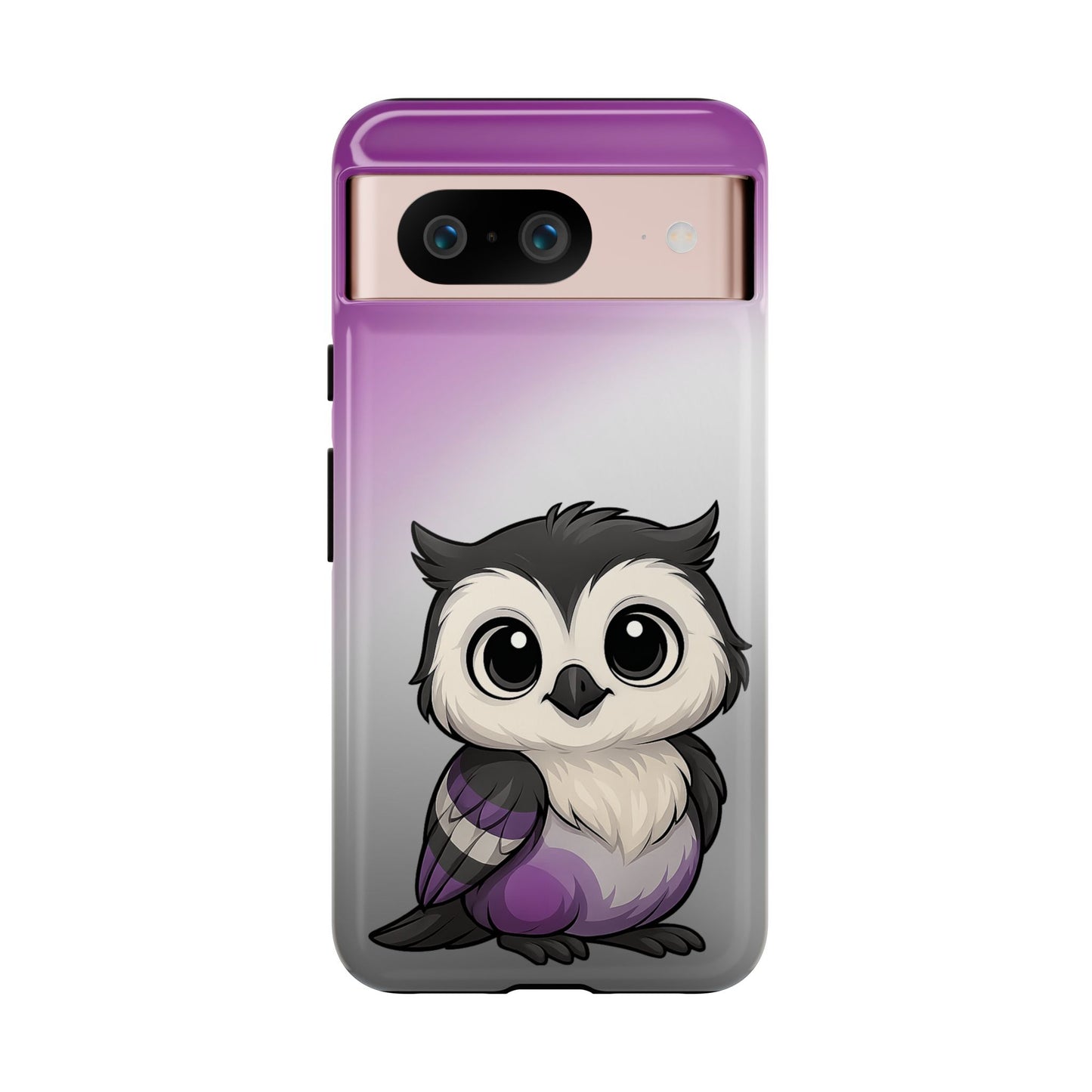 "ace-wise" – asexual pride owl android tough phone case