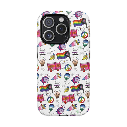 “Identity Mix” LGBTQIA+ Collage MagSafe® Tough iPhone Case