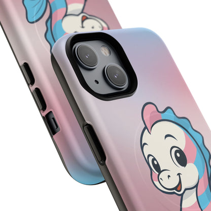 "Sea Me" – Trans Pride Seahorse MagSafe® iPhone Tough Case
