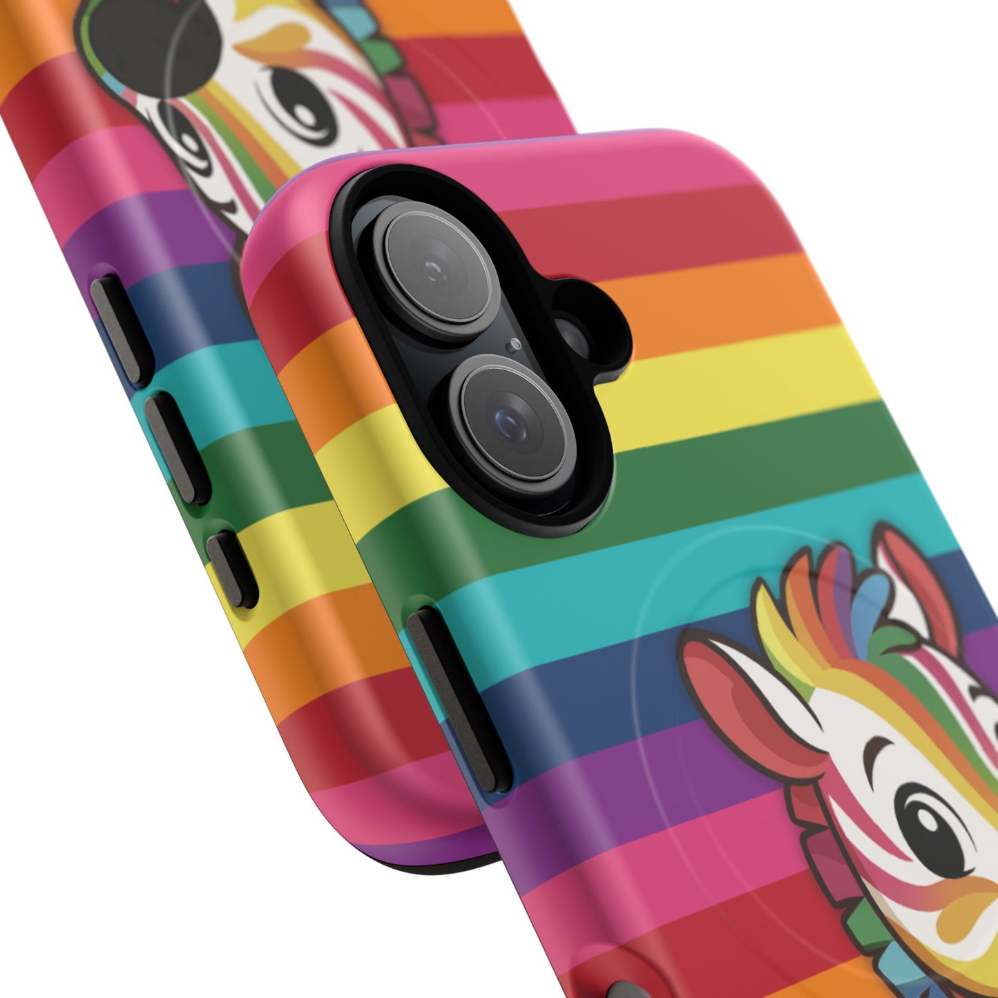 "zee the o.g." – original rainbow pride zebra magsafe® iphone tough case