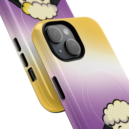 "NonbiBaaary" – Nonbinary Pride Sheep MagSafe® iPhone Tough Case