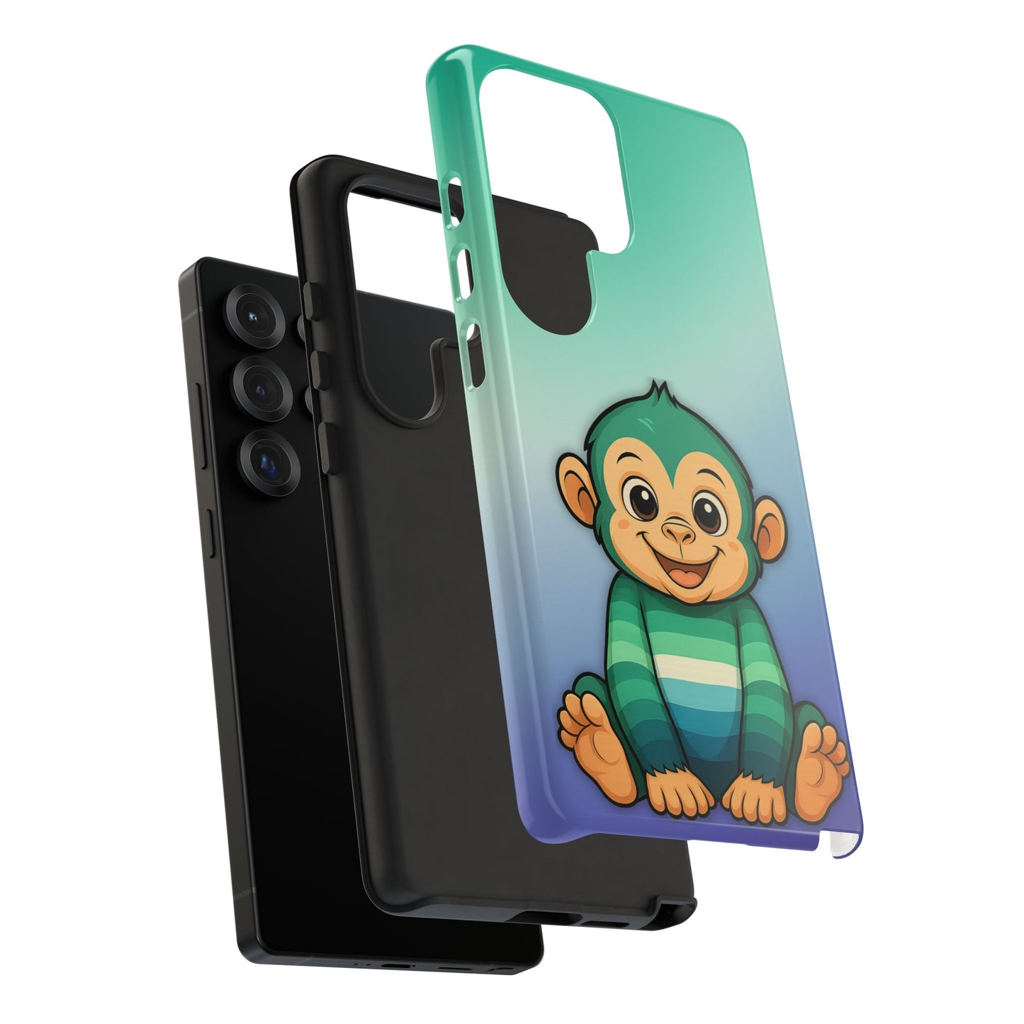"monkey love" – gay [mlm] pride android tough phone case
