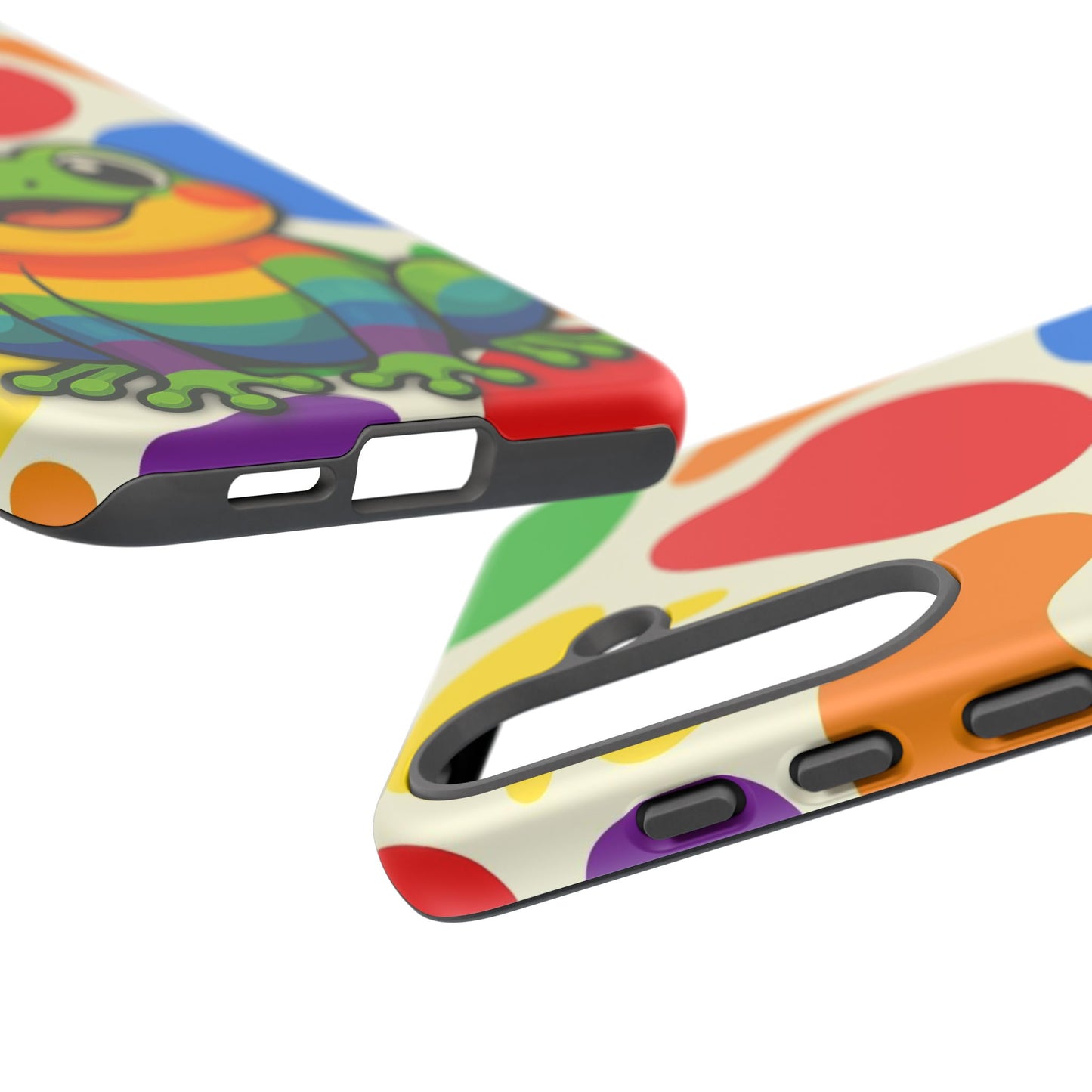 "rainbow ribbit" - lgbtqia+ pride frog android tough phone case
