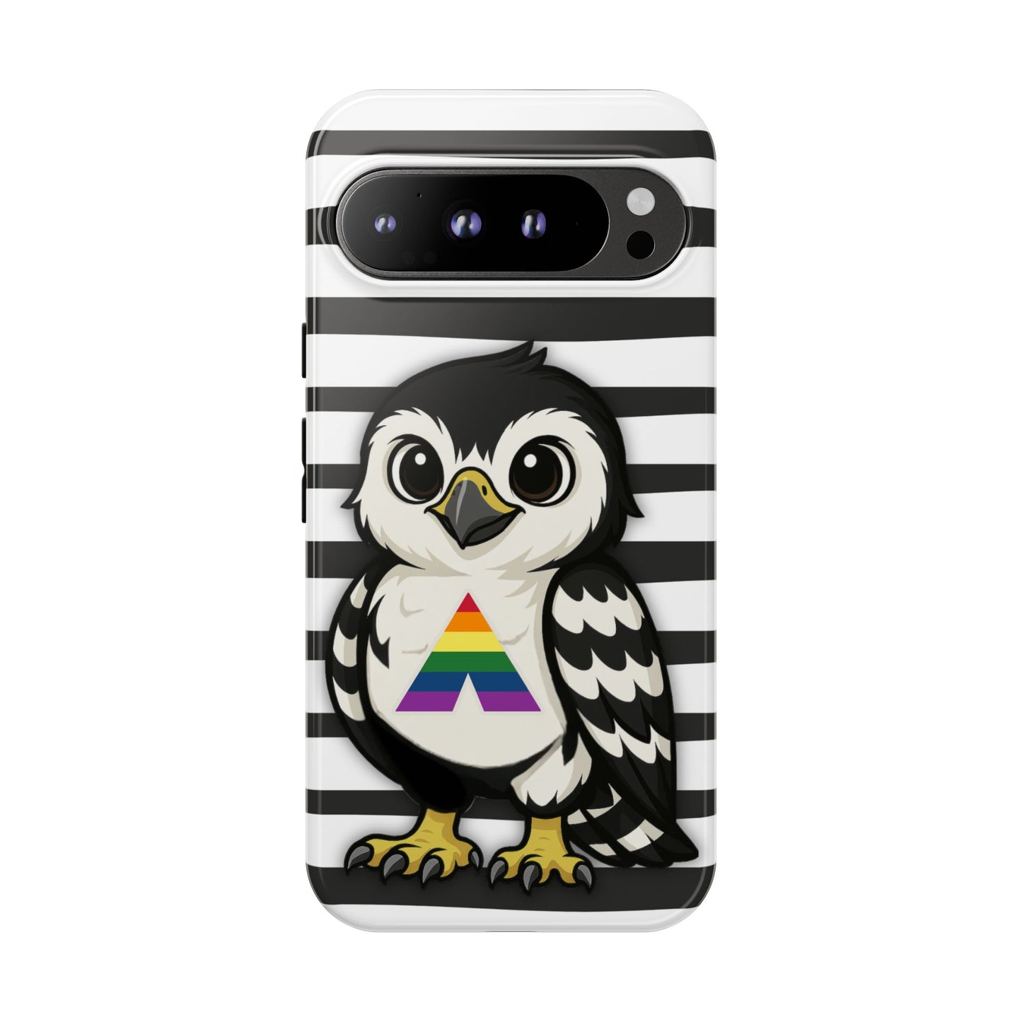 "fly with pride" – lgbtqia+ ally pride hawk android tough phone case