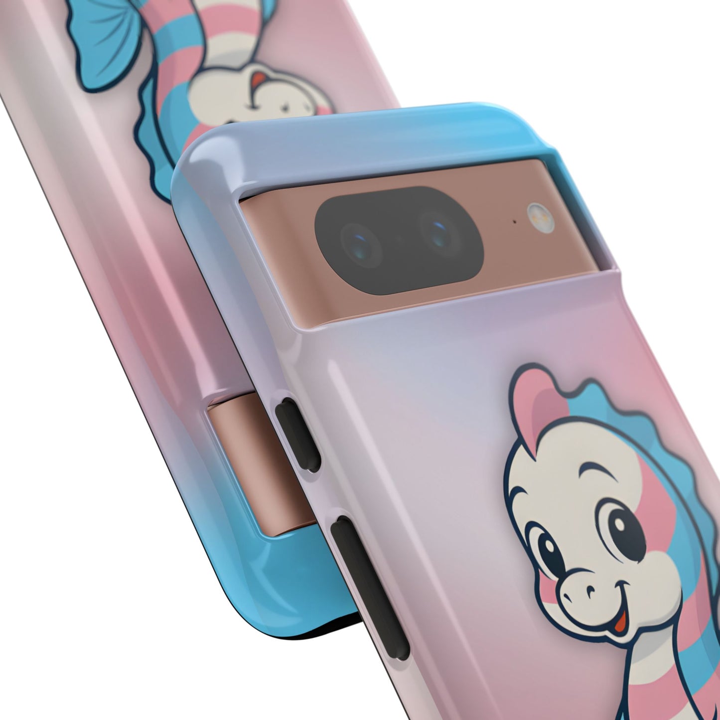 “sea me” – trans pride seahorse android tough phone case