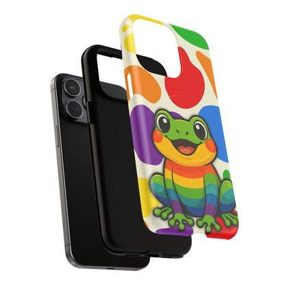 "Rainbow Ribbit" - LGBTQIA+ Pride Frog MagSafe® iPhone Tough Case
