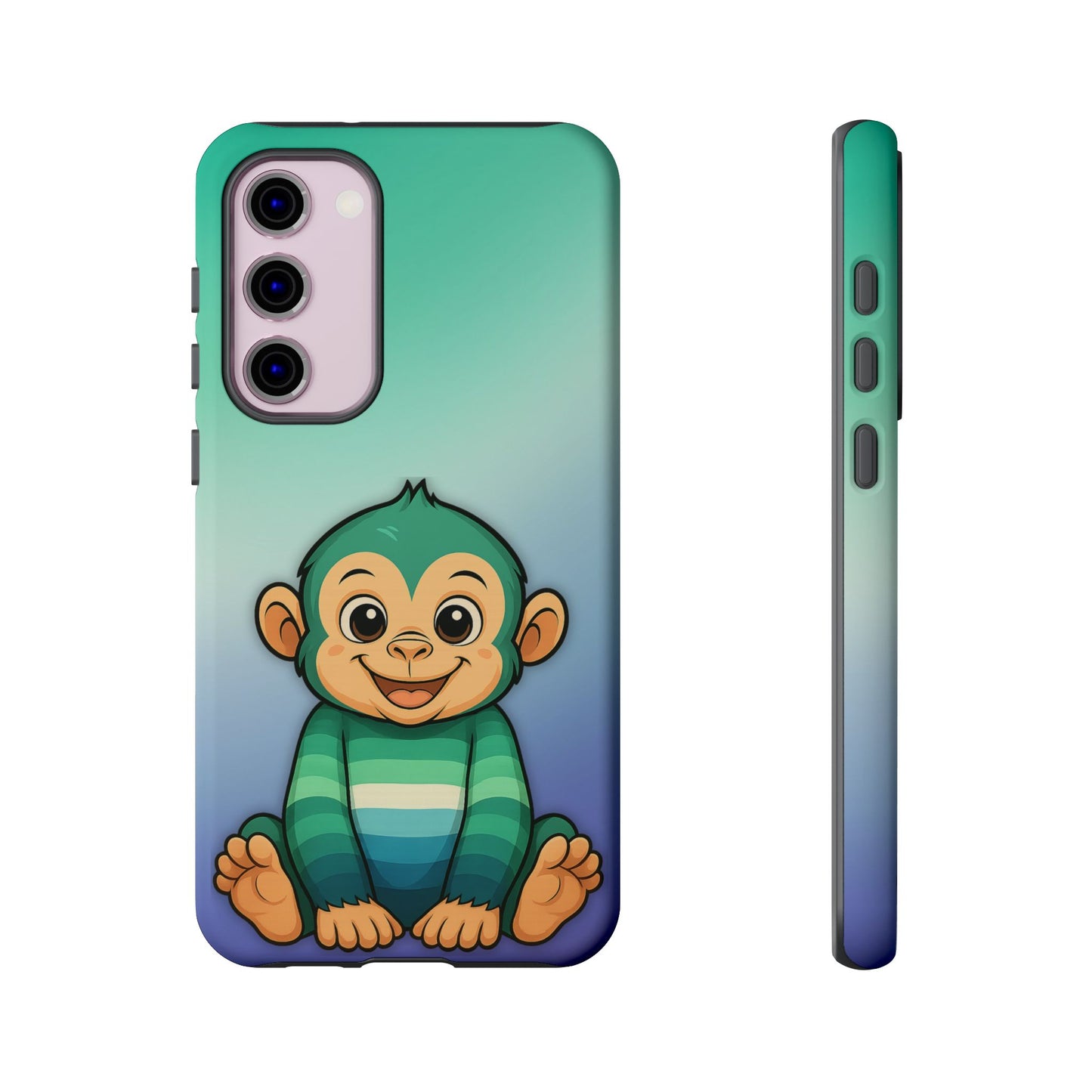 "monkey love" – gay [mlm] pride android tough phone case