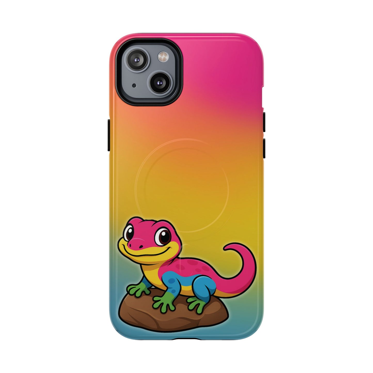 "pan-tastic voyage" – pansexual pride gecko magsafe® iphone tough case