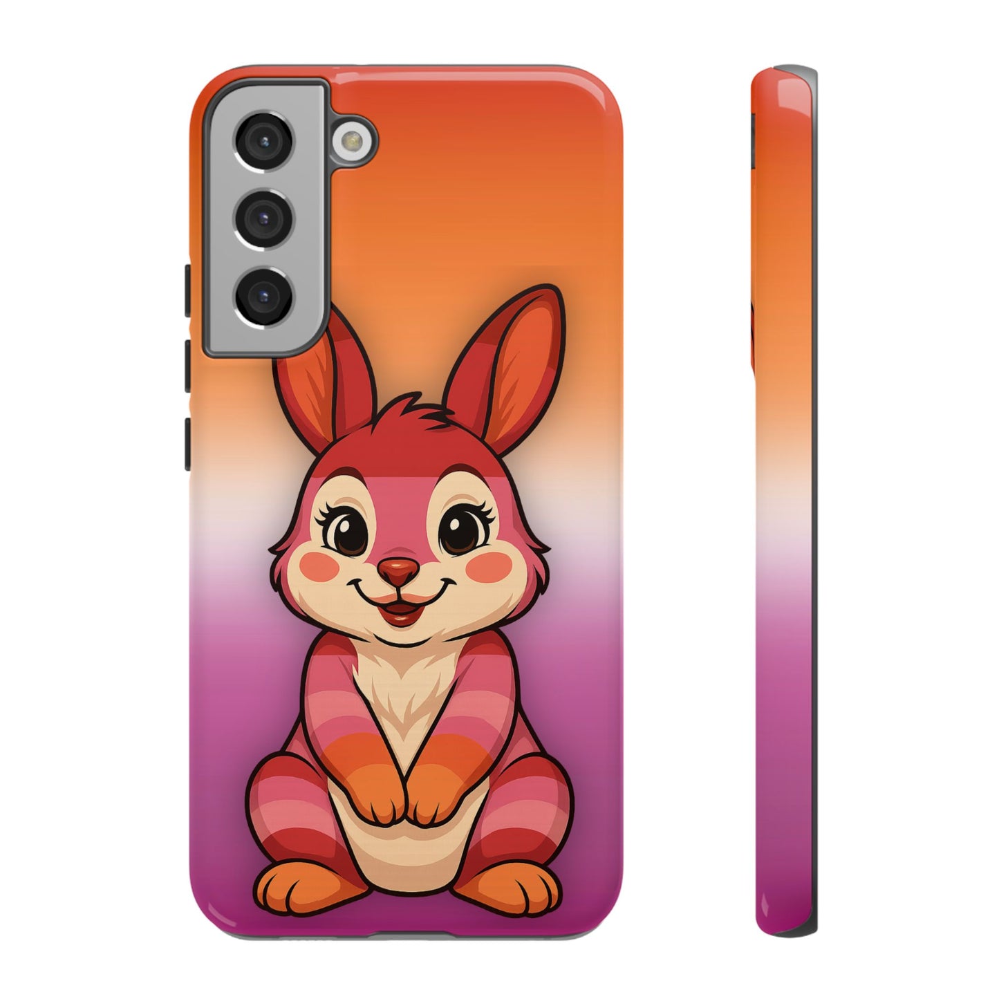"hare to slay" – lesbian [femme] bunny android tough phone case