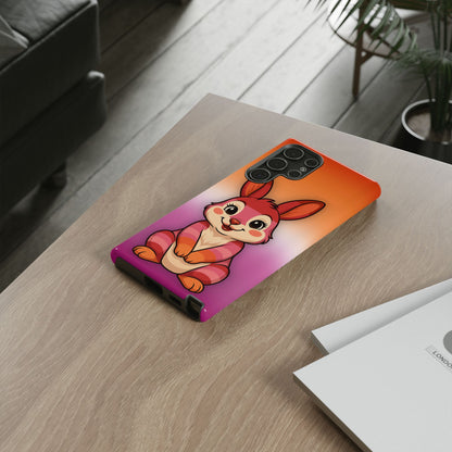 "Hare to Slay" – Lesbian [Femme] Bunny Android Tough Phone Case