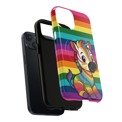 "Zee the O.G." – Original Rainbow Pride Zebra MagSafe® iPhone Tough Case