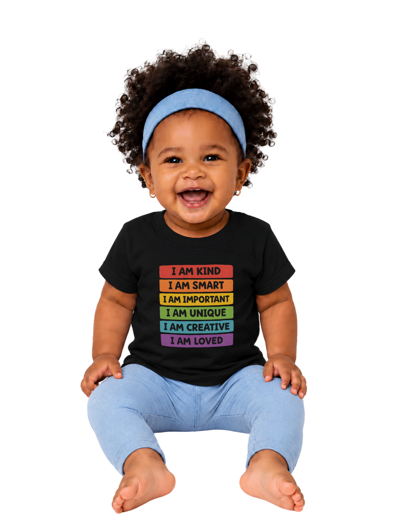 “rainbow affirmations” baby jersey t-shirt