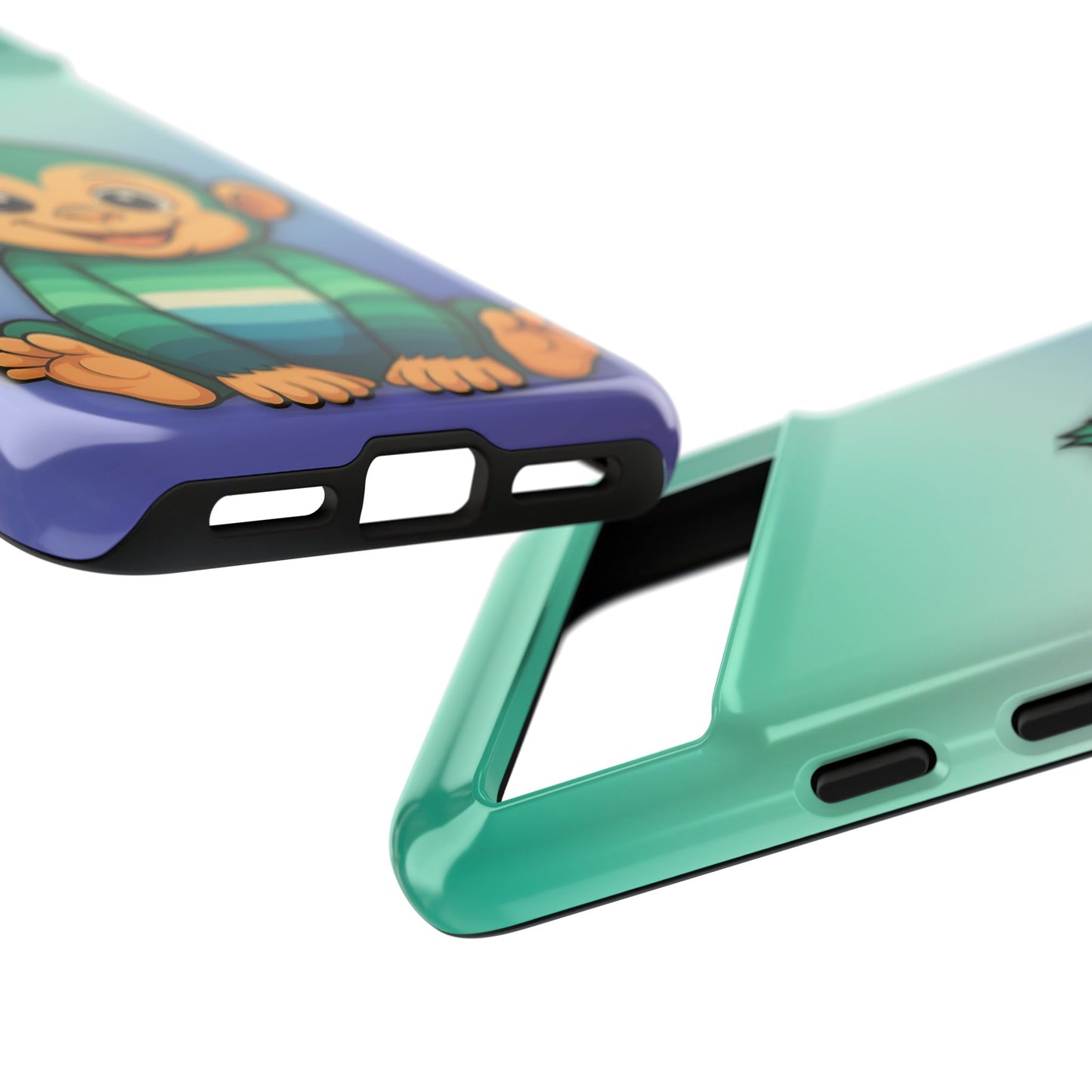 "monkey love" – gay [mlm] pride android tough phone case