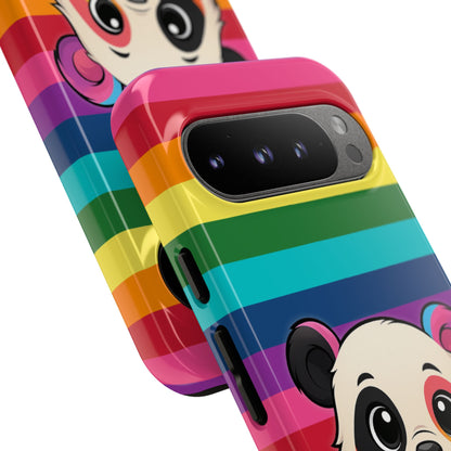 "PrideCub" – Progress + Rainbow Pride Panda Android Tough Phone Case