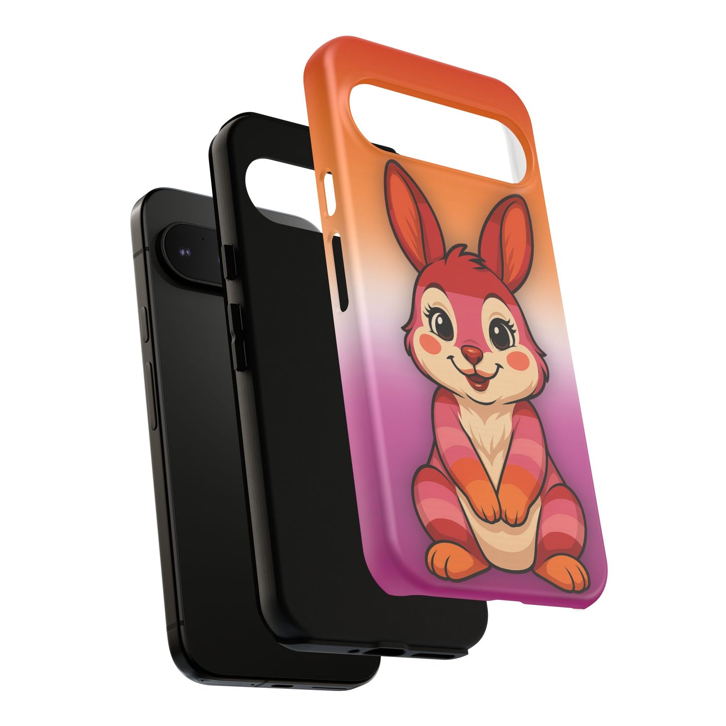 "hare to slay" – lesbian [femme] bunny android tough phone case