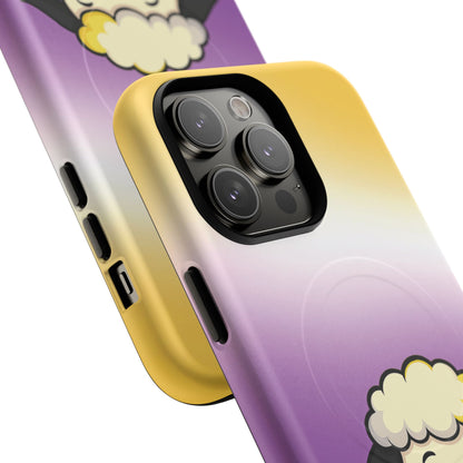 "NonbiBaaary" – Nonbinary Pride Sheep MagSafe® iPhone Tough Case