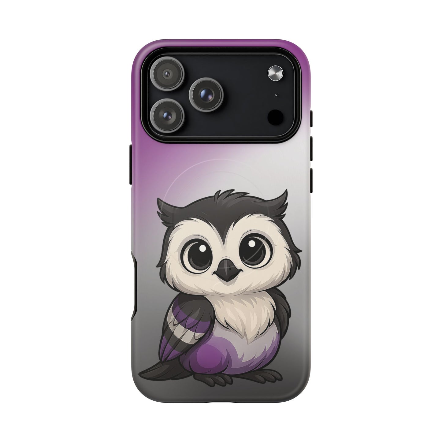 "ace-wise" – asexual pride owl magsafe® iphone tough case