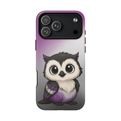 "Ace-Wise" – Asexual Pride Owl MagSafe® iPhone Tough Case