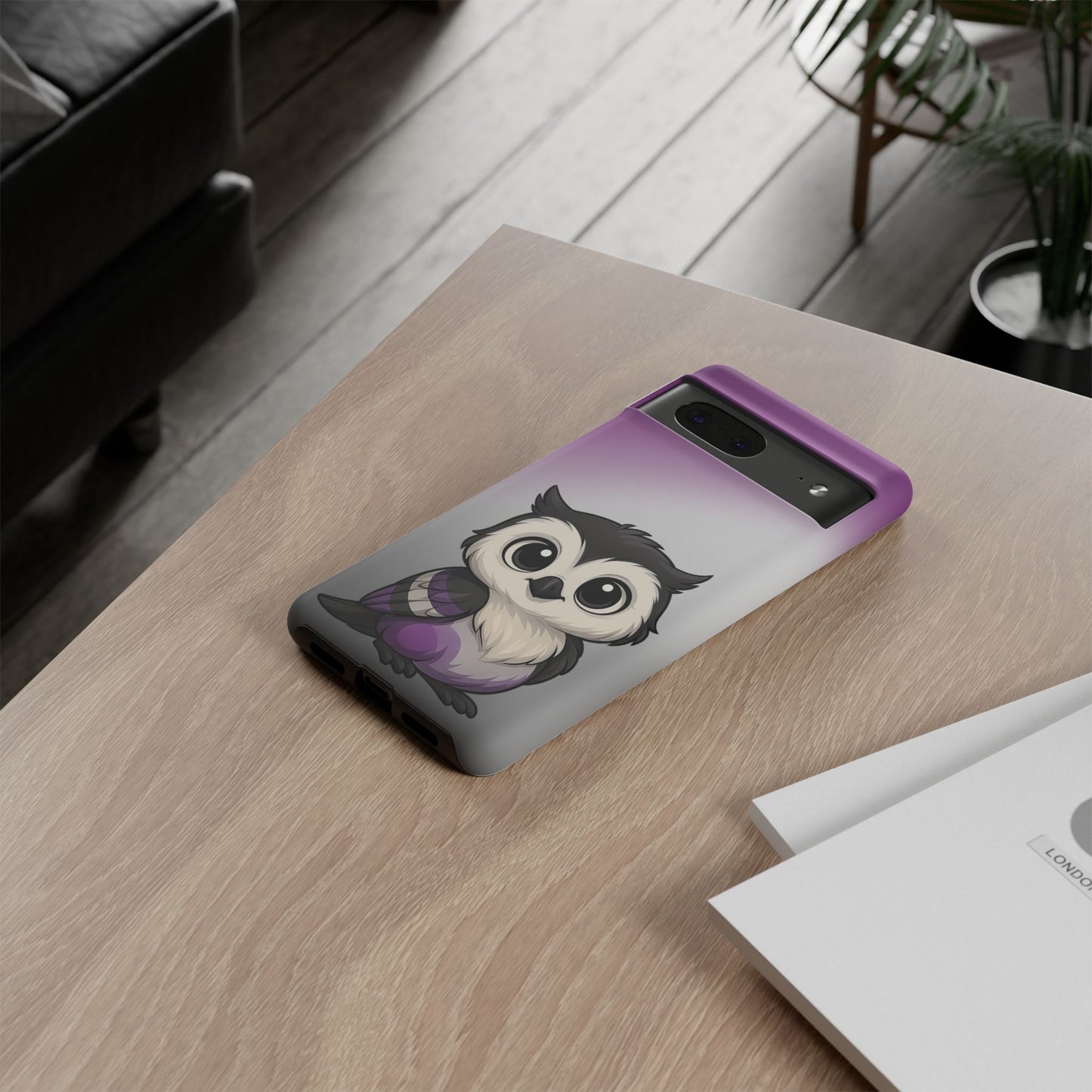 "ace-wise" – asexual pride owl android tough phone case