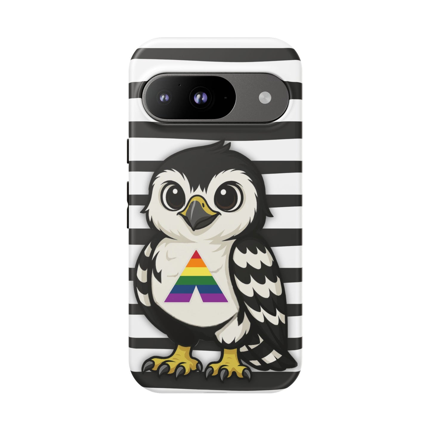 "fly with pride" – lgbtqia+ ally pride hawk android tough phone case