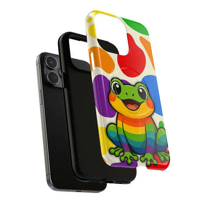 "Rainbow Ribbit" - LGBTQIA+ Pride Frog MagSafe® iPhone Tough Case
