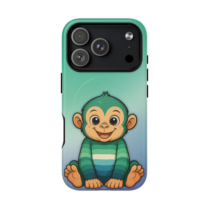 "Monkey Love" – Gay [MLM] Pride Monkey MagSafe® iPhone Tough Case