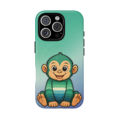 "Monkey Love" – Gay [MLM] Pride Monkey MagSafe® iPhone Tough Case