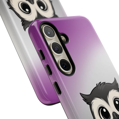 "Ace-Wise" – Asexual Pride Owl Android Tough Phone Case