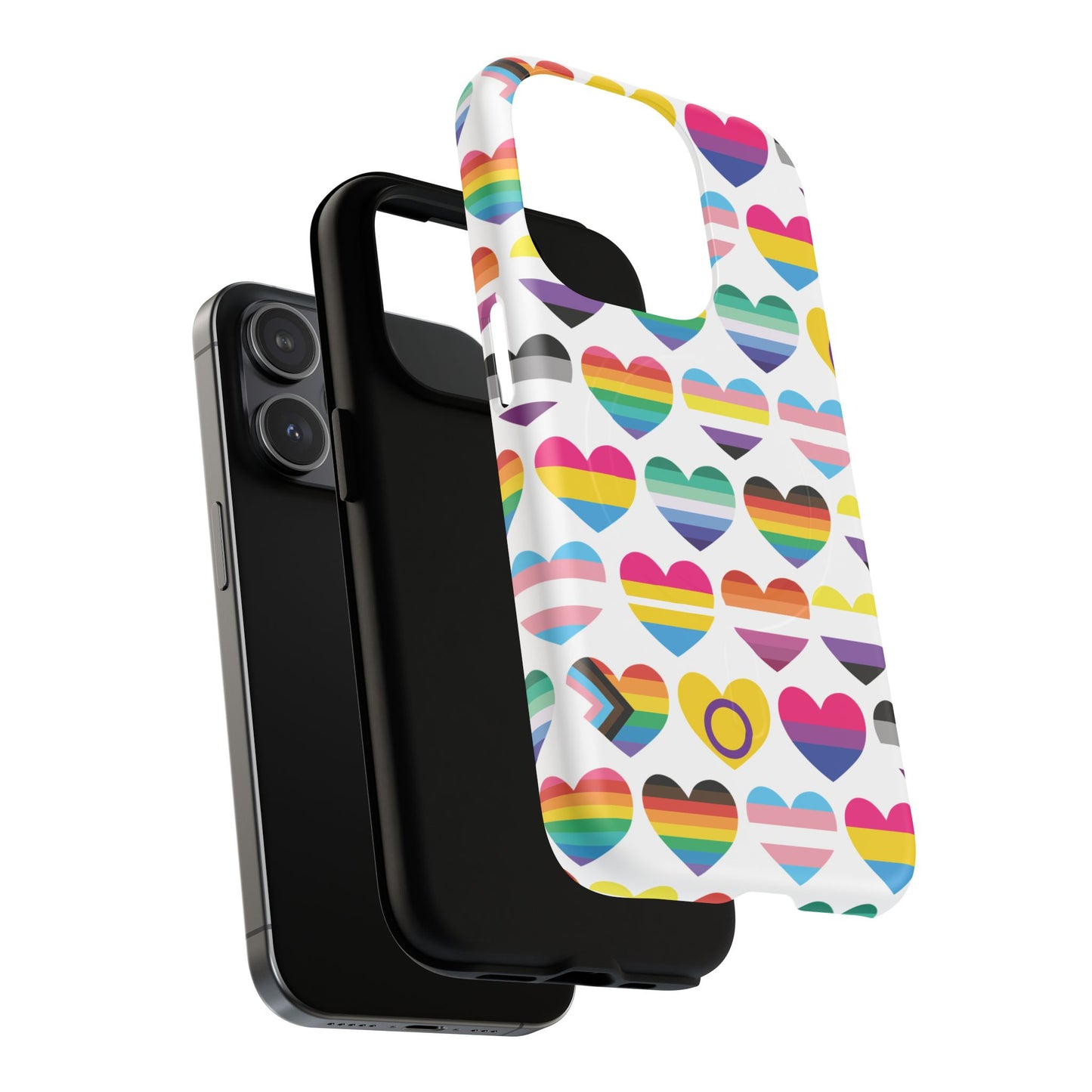 "proud hearts" lgbtqia+ love magsafe® iphone case