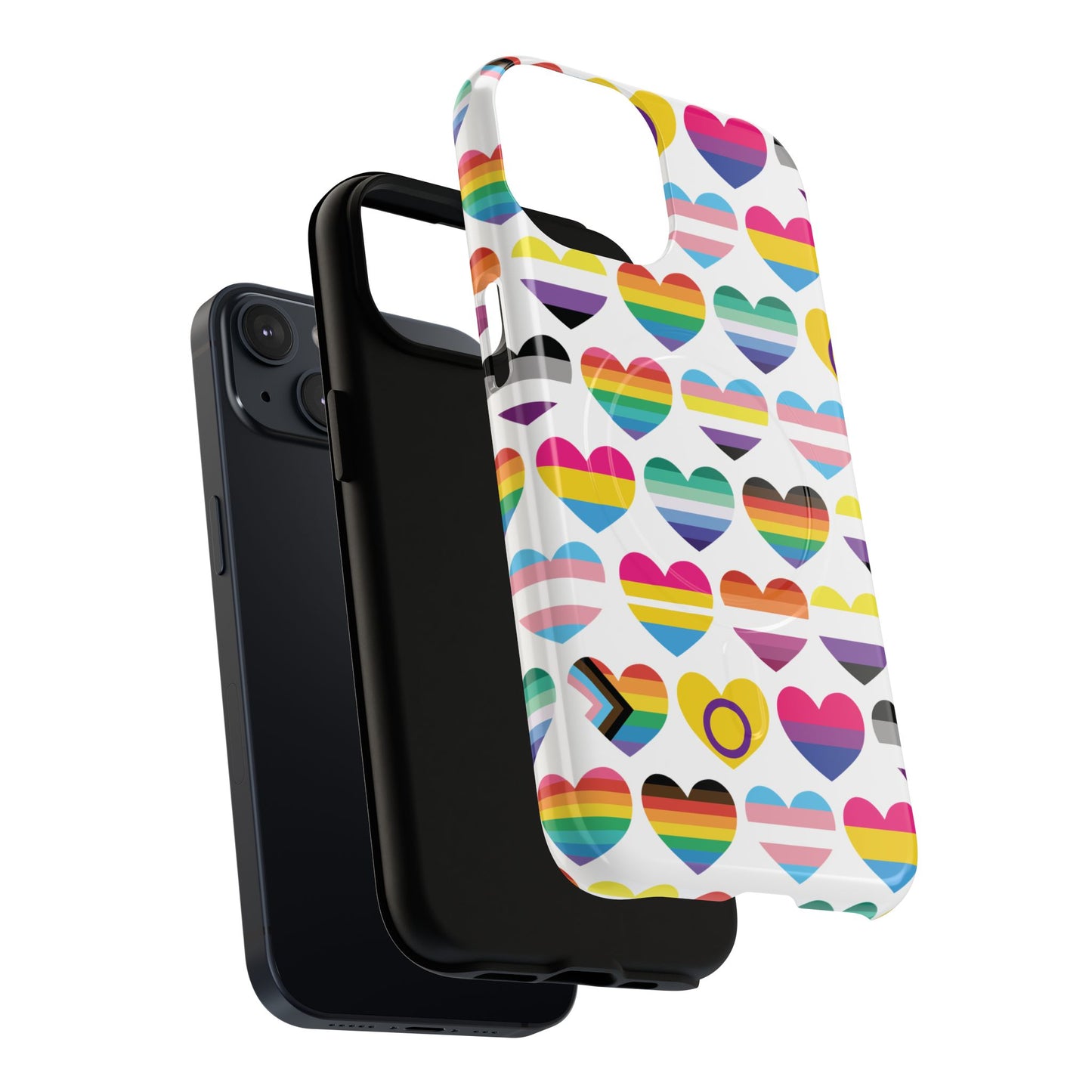 "proud hearts" lgbtqia+ love magsafe® iphone case